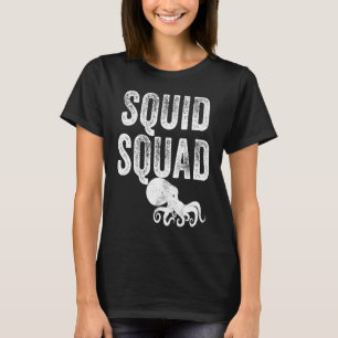 Squid Squad Sea Ocean Octopus Vintage Distressed T-Shirt