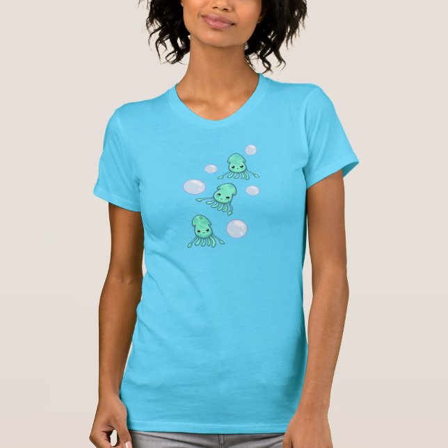 Squid Triplets & Bubbles T-Shirt (Front)