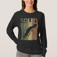 Squid Vintage Squid Fishing Retro Seafood Squid Lo
