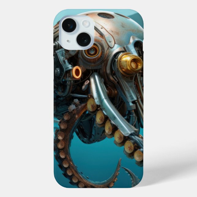 Squid with steampunk armour Case-Mate iPhone case (Back)