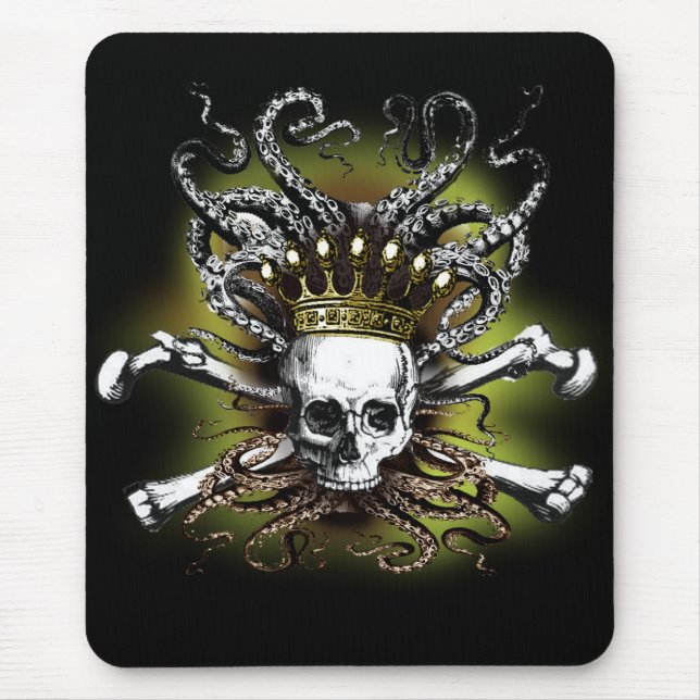 SquidSkull King Mouse Pad (Front)