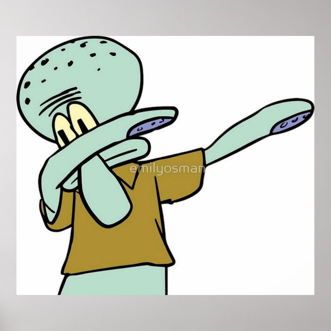 Squidward Dab Poster (Front)