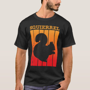 Squierrel Shadow Silhouette At Sunset T-Shirt