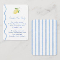 Squiggle Border Lemon Books For Baby Boy Shower