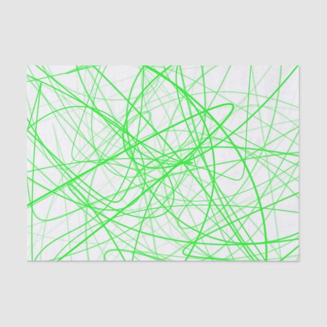 Squiggle Green Tissue Paper (Front)