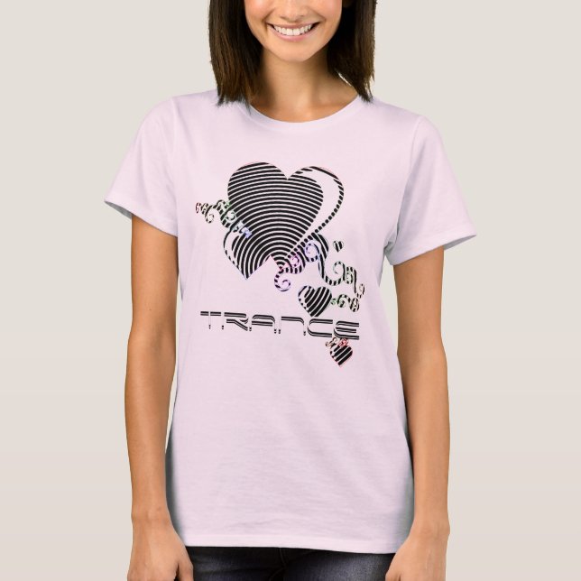 squiggle hearts. trance. T-Shirt (Front)