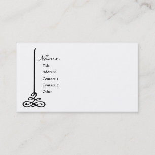 Squiggle Line Accent Business Card