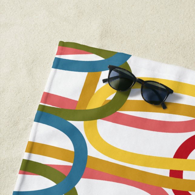 Squiggles Beach Towel (In Situ)