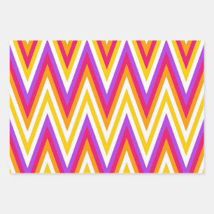 Squiggly Colours Wrapping Paper Sheet