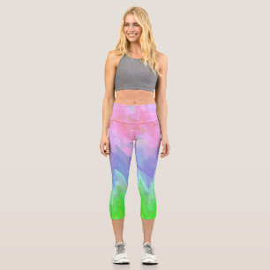 Squiggly Gradient Capri Leggings