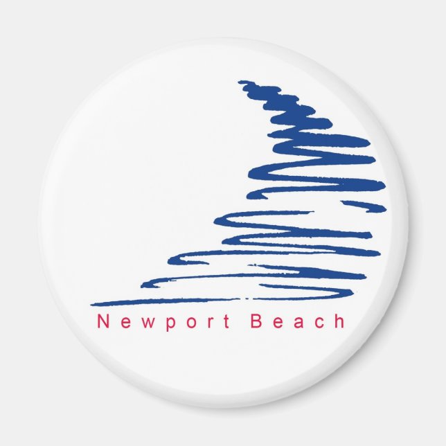 Squiggly Lines_Newport Beach magnet (Front)