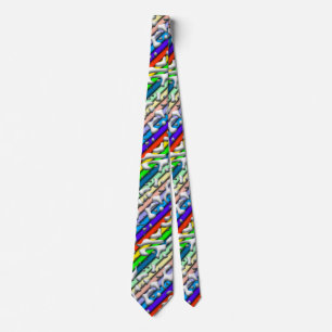 Squiggly Loops seamless pattern 07 + your backgr. Tie