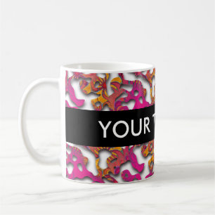 Squiggly Loops seamless pattern 14 + your backgr. Coffee Mug