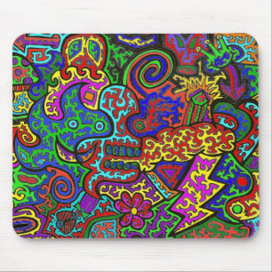 Squiggly Madness Mouse Mat