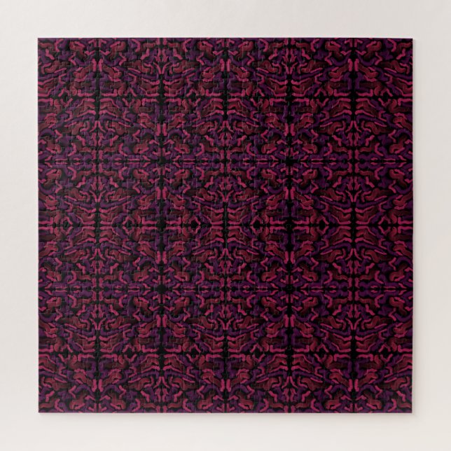 Squiggly Pinkies Abstract Pattern Design  Jigsaw Puzzle (Vertical)