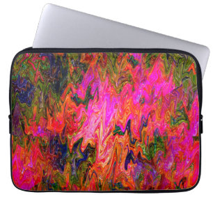 Squiggly psychedelic black light fun....... laptop sleeve