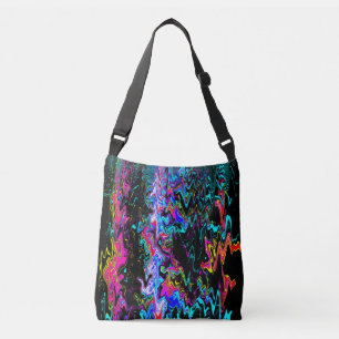Squiggly psychedelic moments...... crossbody bag