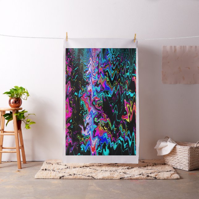 Squiggly psychedelic moments...... fabric (In Situ)