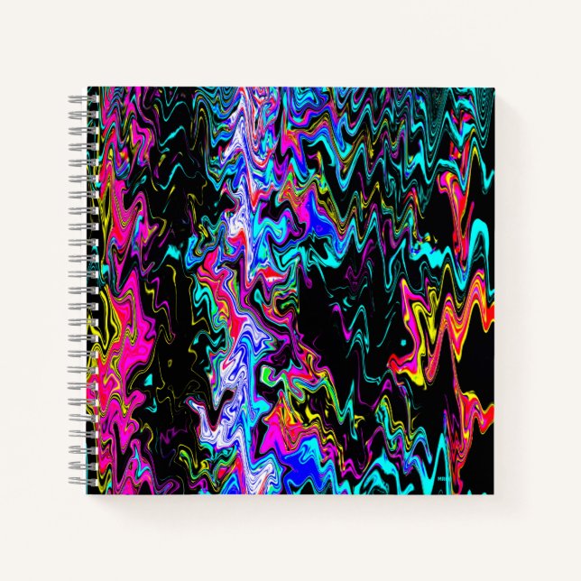 Squiggly psychedelic moments...... notebook (Front)