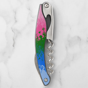 Squiggly Trippy Abstract Omniromantic Pride Flag Corkscrew