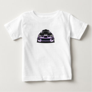 squint eye purple hand drawn art baby T-Shirt