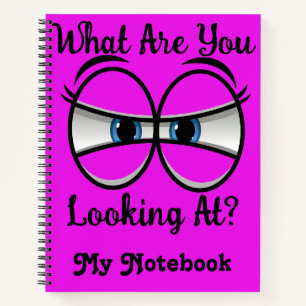 Squinting Eyes Notebook