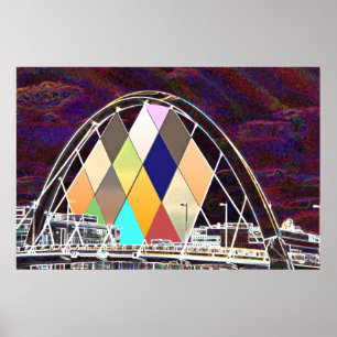 Squinty Bridge Poster Print