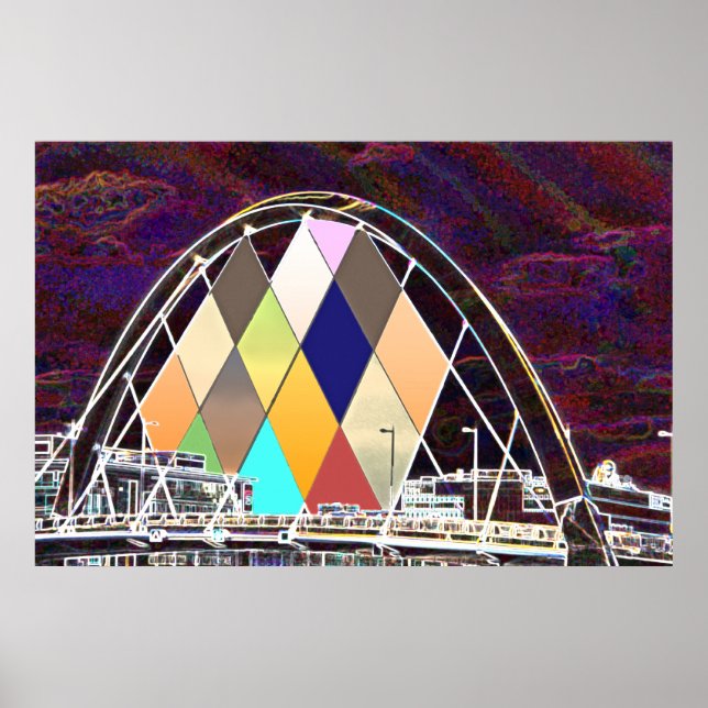 Squinty Bridge Poster Print (Front)