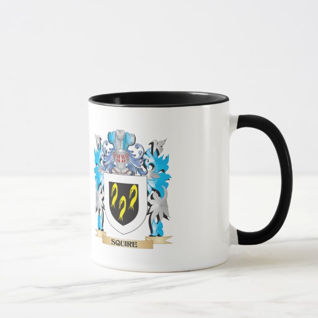 Squire Coat of Arms - Family Crest Mug (Right)