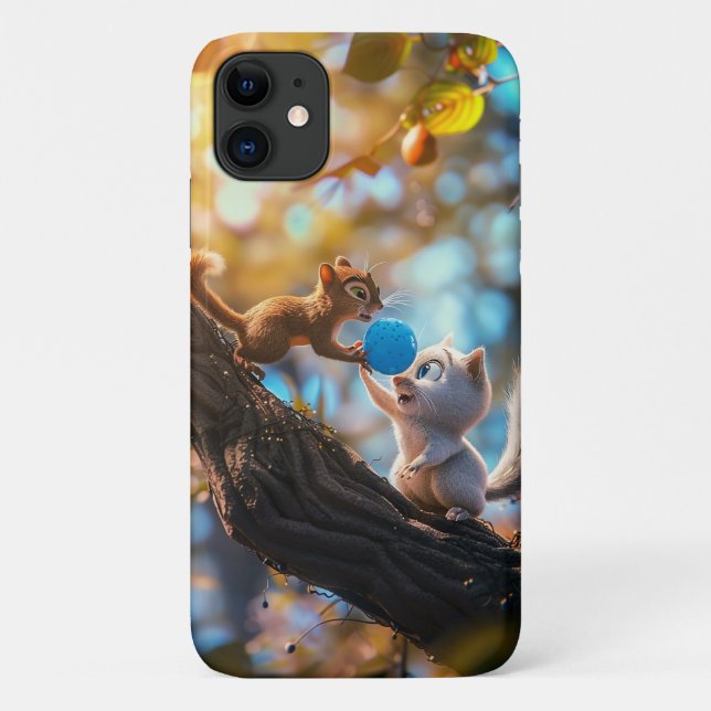 Squirels Print IPhone 11 Cases (Back)