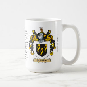 Squires, the Origin, the Meaning and the Crest Coffee Mug