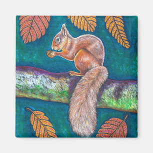 Squirrel - Acorn Harvest Magnet