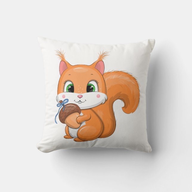 Squirrel and acorn. cushion (Front)