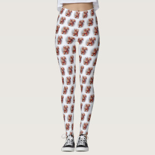 Squirrel and Acorn Leggings