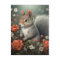 Squirrel and Flowers