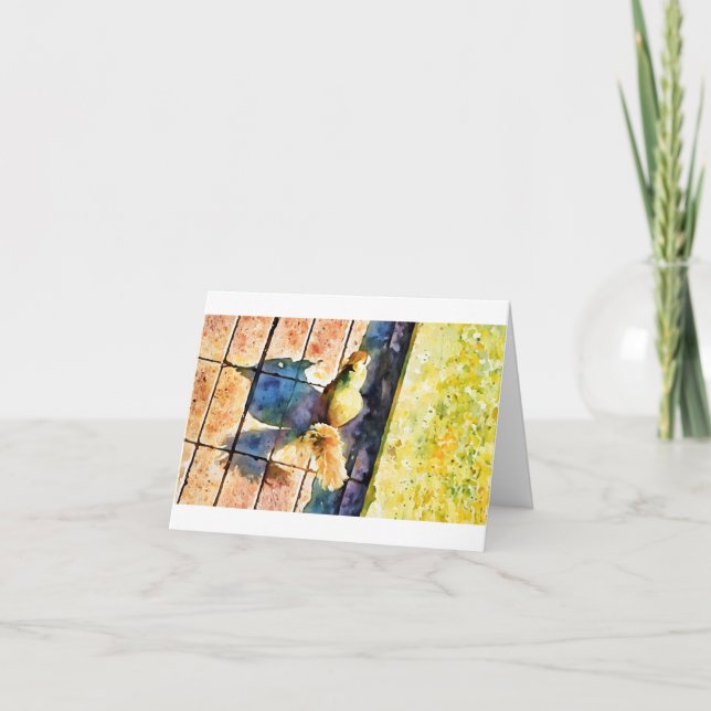 Squirrel and his Shadow. note card   (Front)