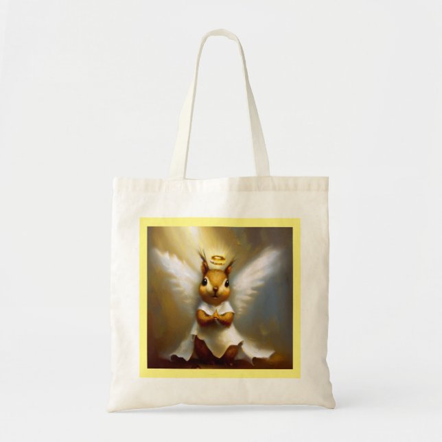 Squirrel Angel Tote Bag (Front)