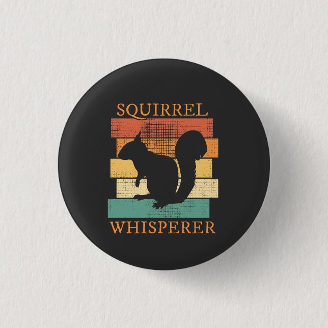 Squirrel Animal Forest Retro 3 Cm Round Badge (Front)