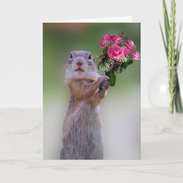 Squirrel Anniversary Card (Front)