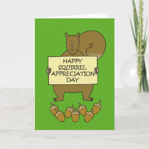 Squirrel Appreciation Day - January 21st Card