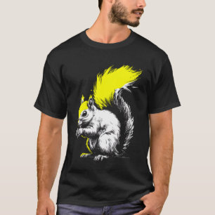 Squirrel Artwork Animal Lover Forest Nature Wildli T-Shirt