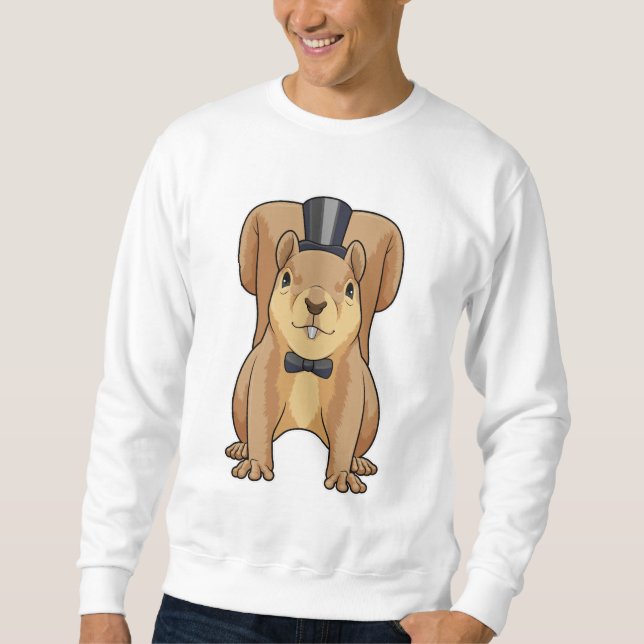 Squirrel as Groom with Suit Sweatshirt (Front)