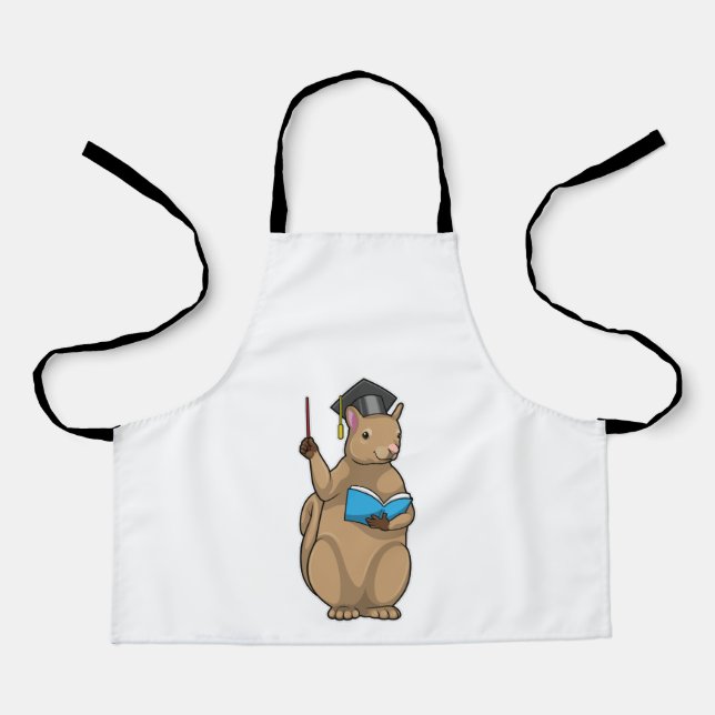 Squirrel as Teacher with Book Apron (Front)