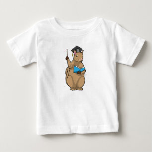 Squirrel as Teacher with Book Baby T-Shirt