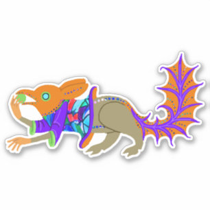 "Squirrel at a Mediaeval Rave" Vinyl Sticker