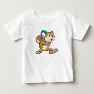 Squirrel at Field hockey with Stick Baby T-Shirt