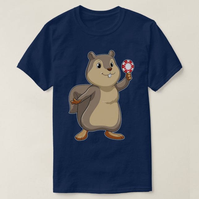 Squirrel at with chips T-Shirt (Design Front)