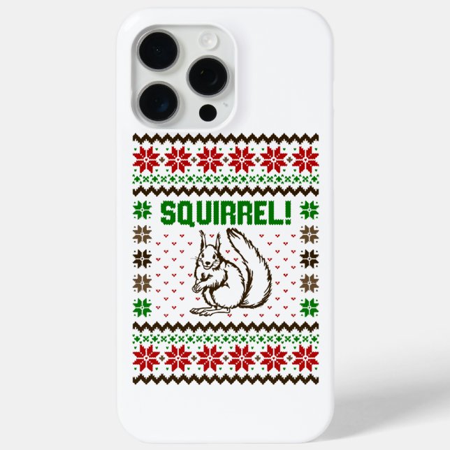 Squirrel Attacks The Griswold Family Ugly Sweater  Case-Mate iPhone Case (Back)