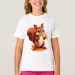 Squirrel Autumn Woodland T-Shirt