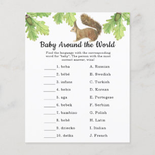 Squirrel - Baby around the world game